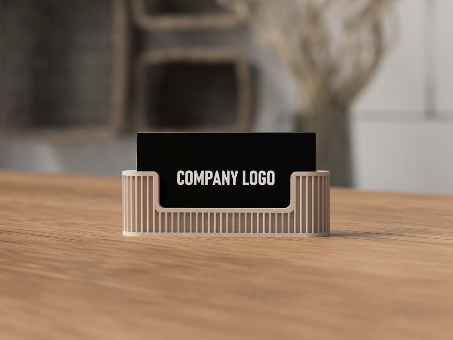 Japandi Business Card Holder