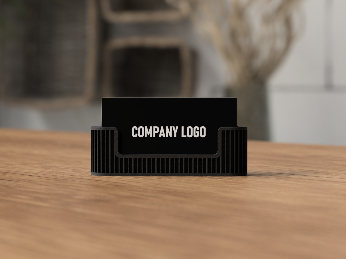 Japandi Business Card Holder