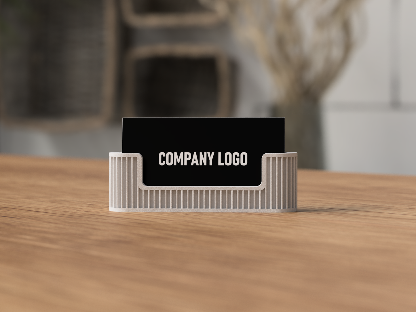 Japandi Business Card Holder